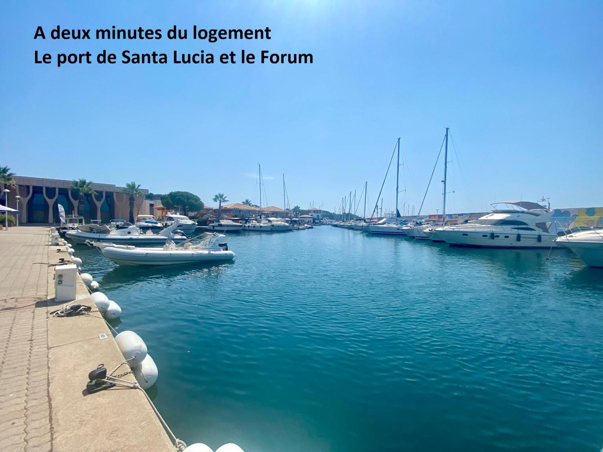 Appartement Face Mer Et Port Santa Lucia Climatise Et Wifi Сен-Рафаэль Экстерьер фото